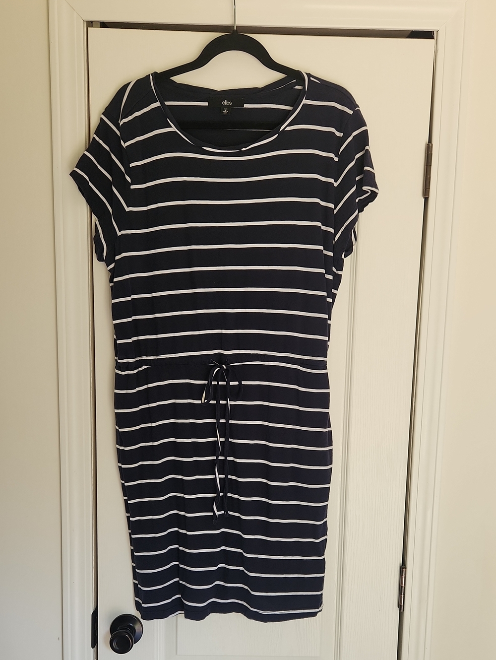 Ellos Navy & White Striped Dress